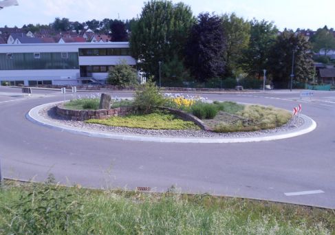 Begrünung Kreisverkehr